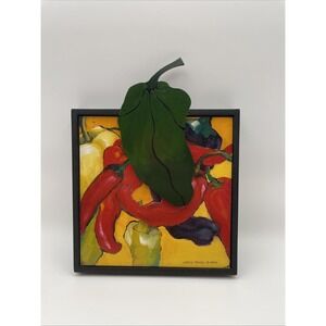 Nancy Thomas plaque chili peppers 50254